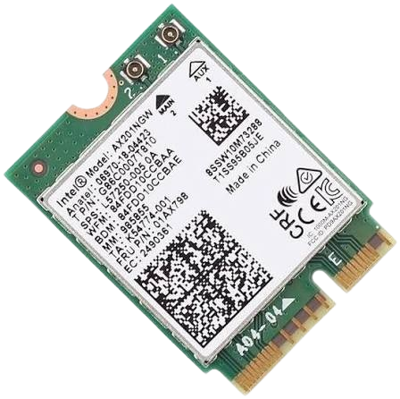 Intel AX201NGW Tarjeta Wi-Fi 6 + Bluetooth 5.2 M.2