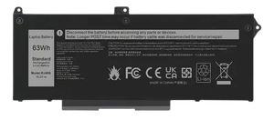 Batería 63Wh Dell Latitude 5420 / 5520 / 3560